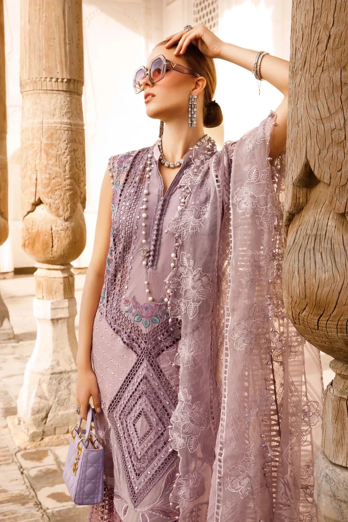 Maria B | Luxury Lawn | D-2301-A -  Maria B Luxury - Original Designer Dress - House of Maryam