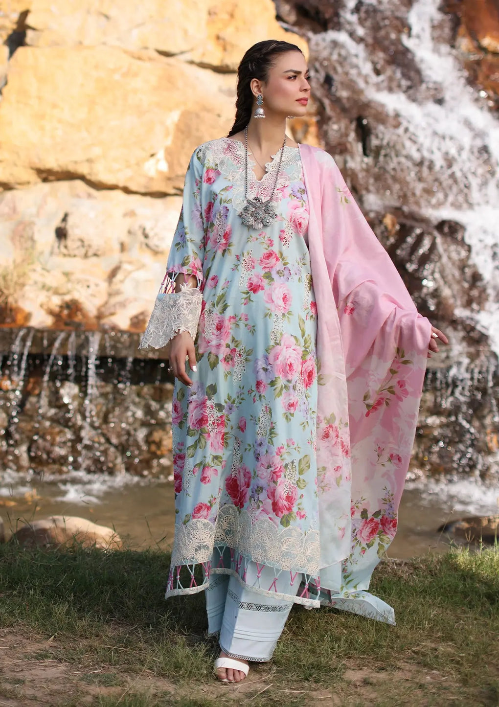 Elaf Premium | Prints Chikankari 24 | 04B GLACIELLA by Designer Elaf Premium - House of Maryam - Pakistani Designer Ethnic Wear in {{ shop.shopifyCountryName }}