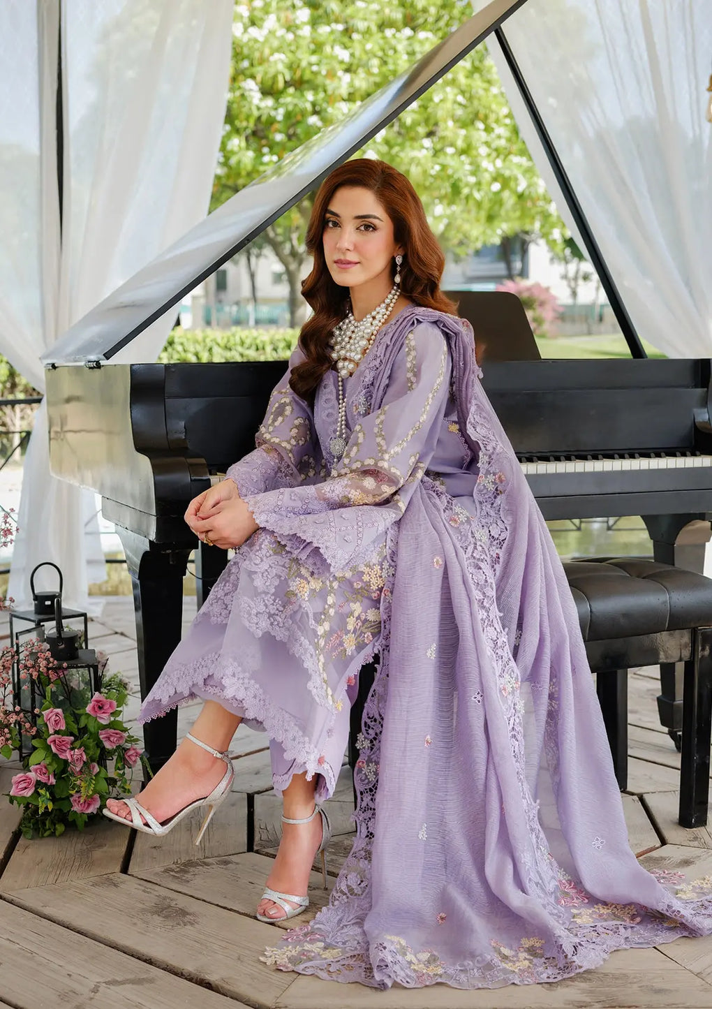 Elaf Premium | Luxury Lawn 25 | ELH-3A PARIS HUES -  Elaf Premium Ladies Clothes - Original Designer Dress - House of Maryam