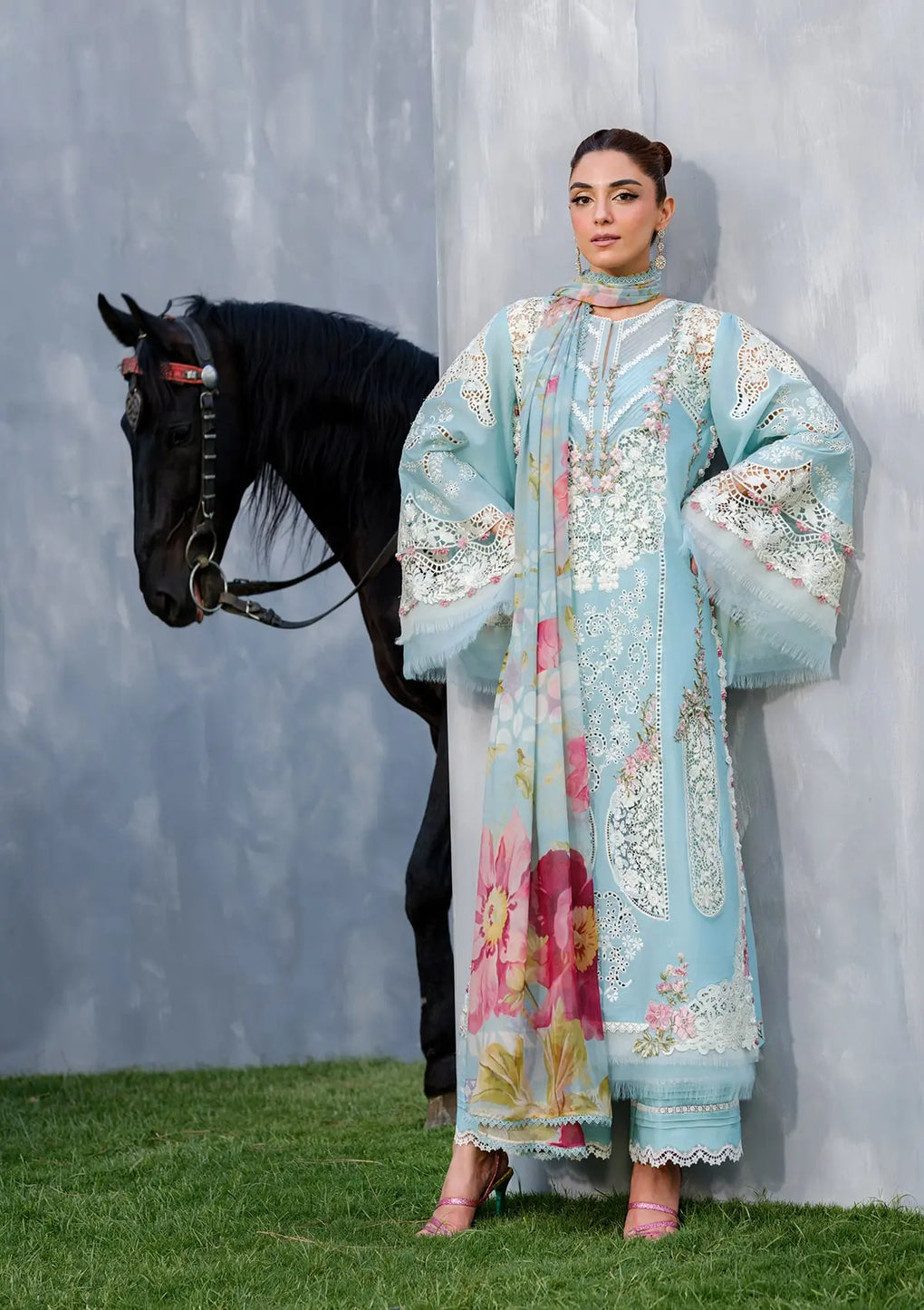 Elaf Premium | Luxury Lawn 25 | ELH-5B ELYA -  Elaf Premium Ladies Clothes - Original Designer Dress - House of Maryam