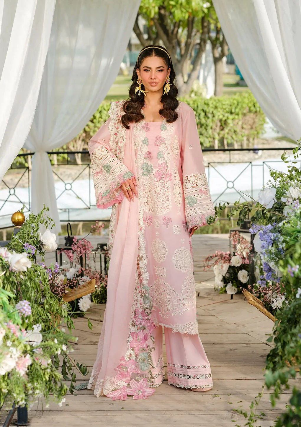 Elaf Premium | Luxury Lawn 25 | ELH-1B SOPHIA -  Elaf Premium Ladies Clothes - Original Designer Dress - House of Maryam