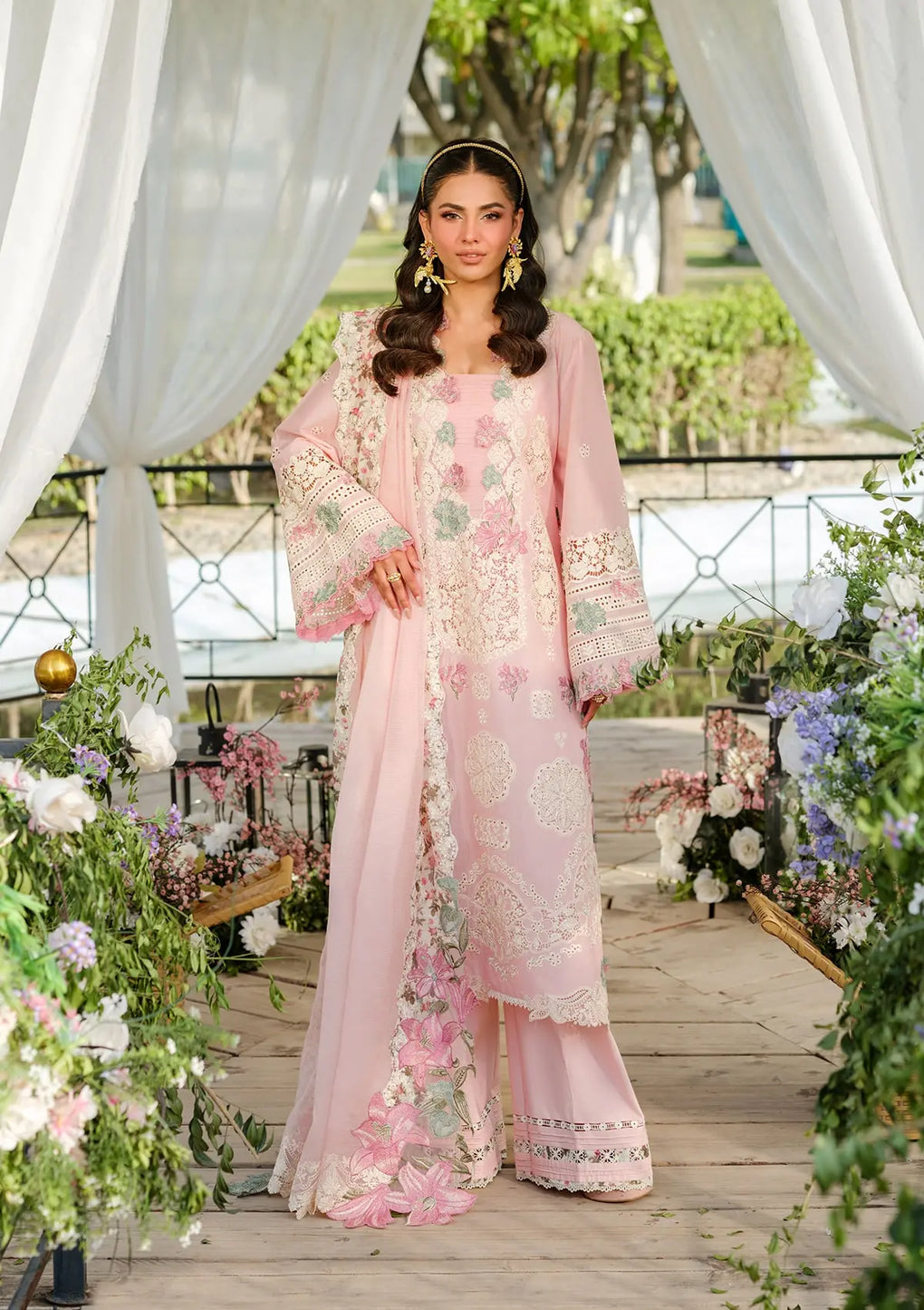 Elaf Premium | Luxury Lawn 25 | ELH-1B SOPHIA -  Elaf Premium Ladies Clothes - Original Designer Dress - House of Maryam