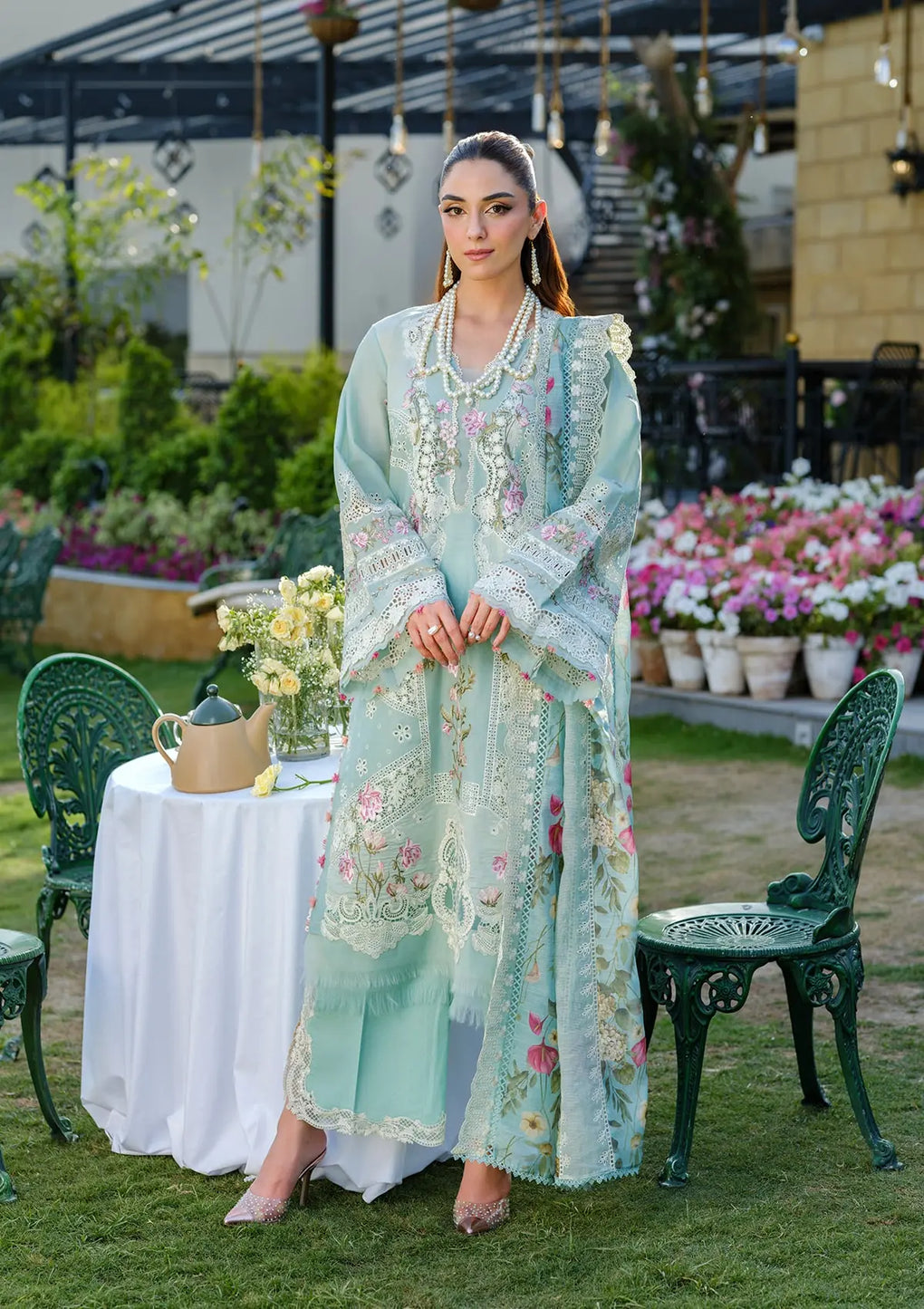 Elaf Premium | Luxury Lawn 25 | ELH-2B ZOYA -  Elaf Premium Ladies Clothes - Original Designer Dress - House of Maryam