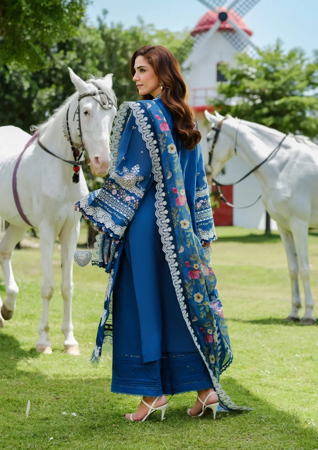 Elaf Premium | Luxury Lawn 25 | ELH-2A ZIVA -  Elaf Premium Ladies Clothes - Original Designer Dress - House of Maryam