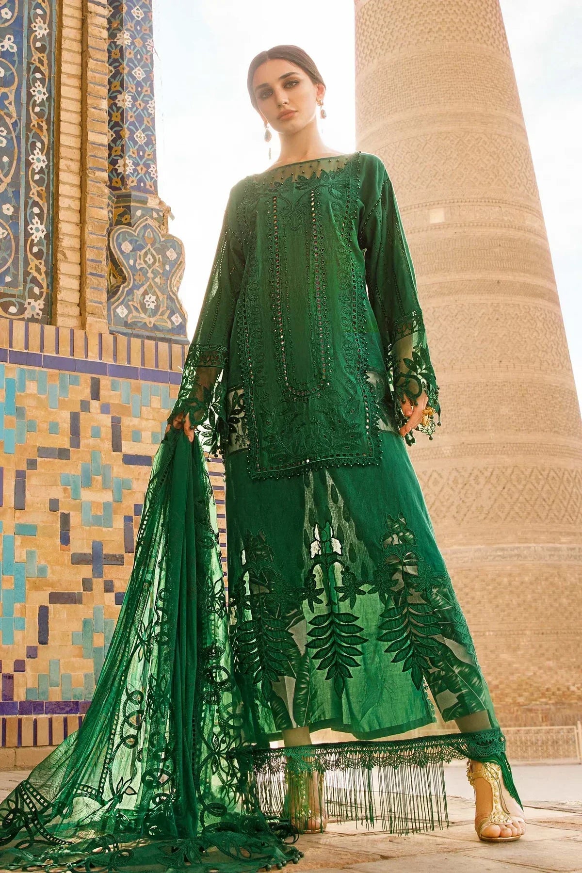 Maria B | Luxury Lawn | D-2310-B -  Maria B Luxury - Original Designer Dress - House of Maryam