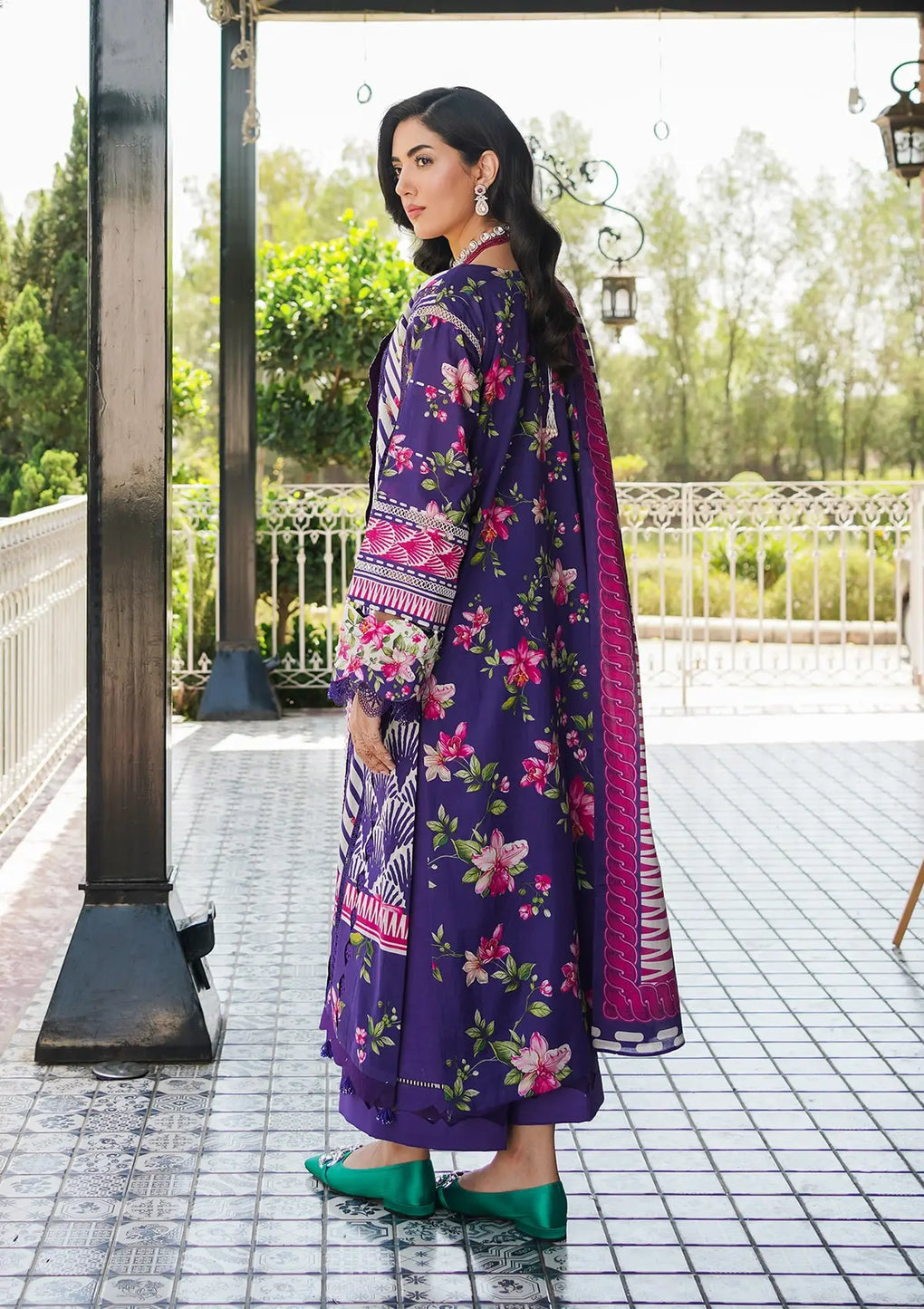 Elaf Premium | Printed Collection 24 | EEP-02B - Bloomie -  Elaf Premium Casuals - Original Designer Dress - House of Maryam