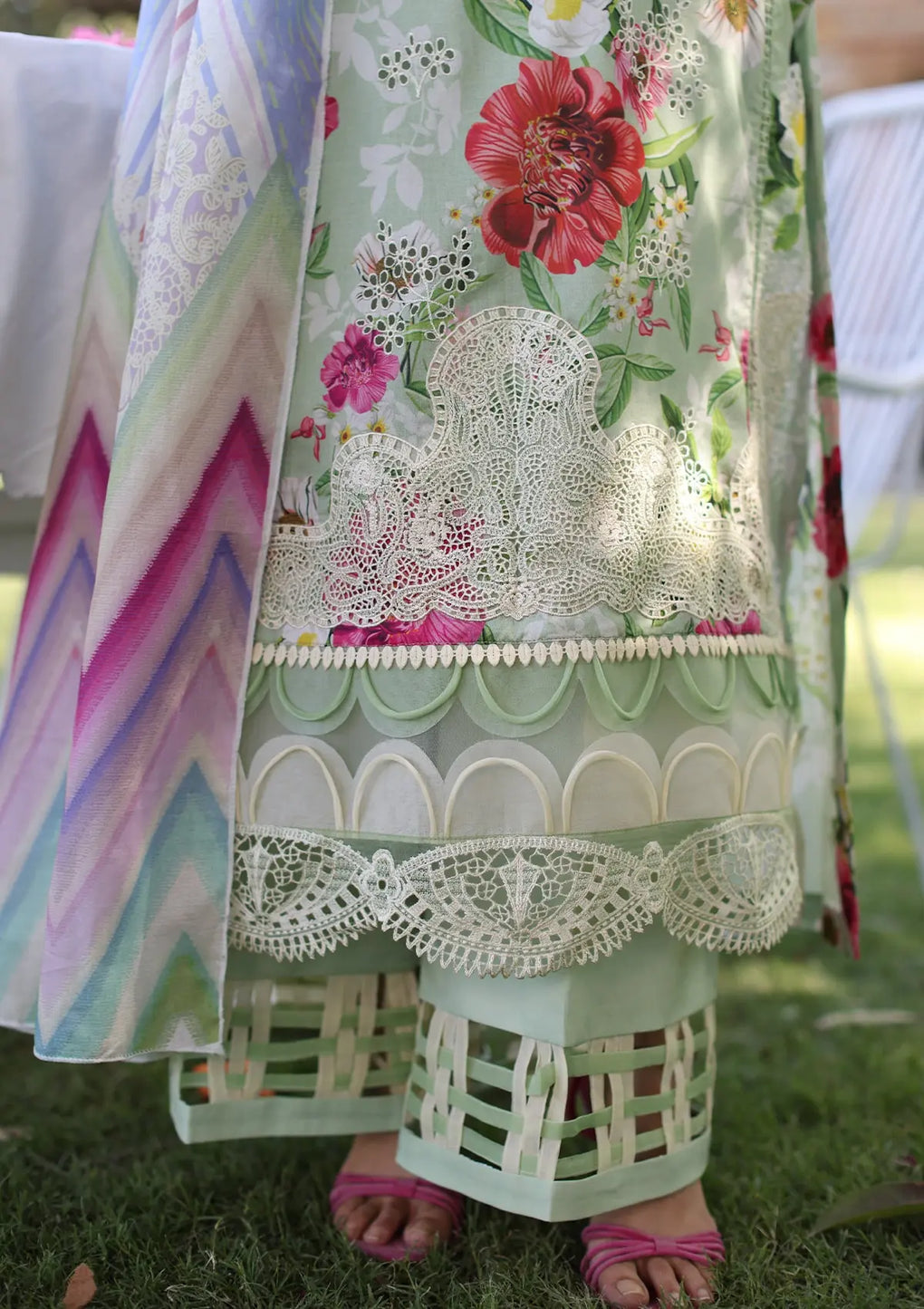 Elaf Premium | Prints Chikankari 24 | 06B OASIS -  Elaf Premium Luxury - Original Designer Dress - House of Maryam