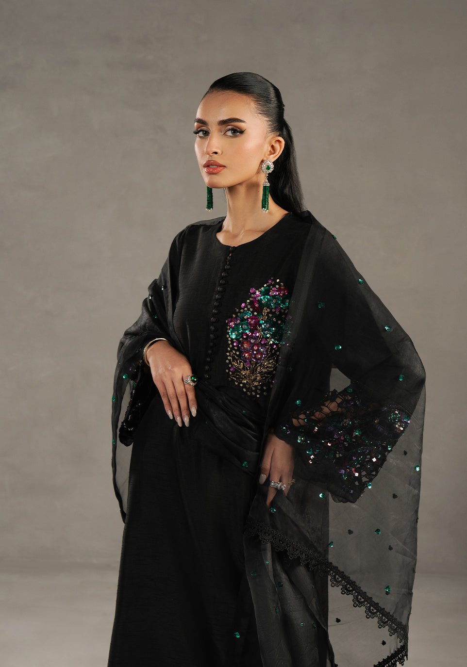 Zarqash | Silk Edit | ZQS 014 DELLA -  Zarqash Ladies Clothes - Original Designer Dress - House of Maryam