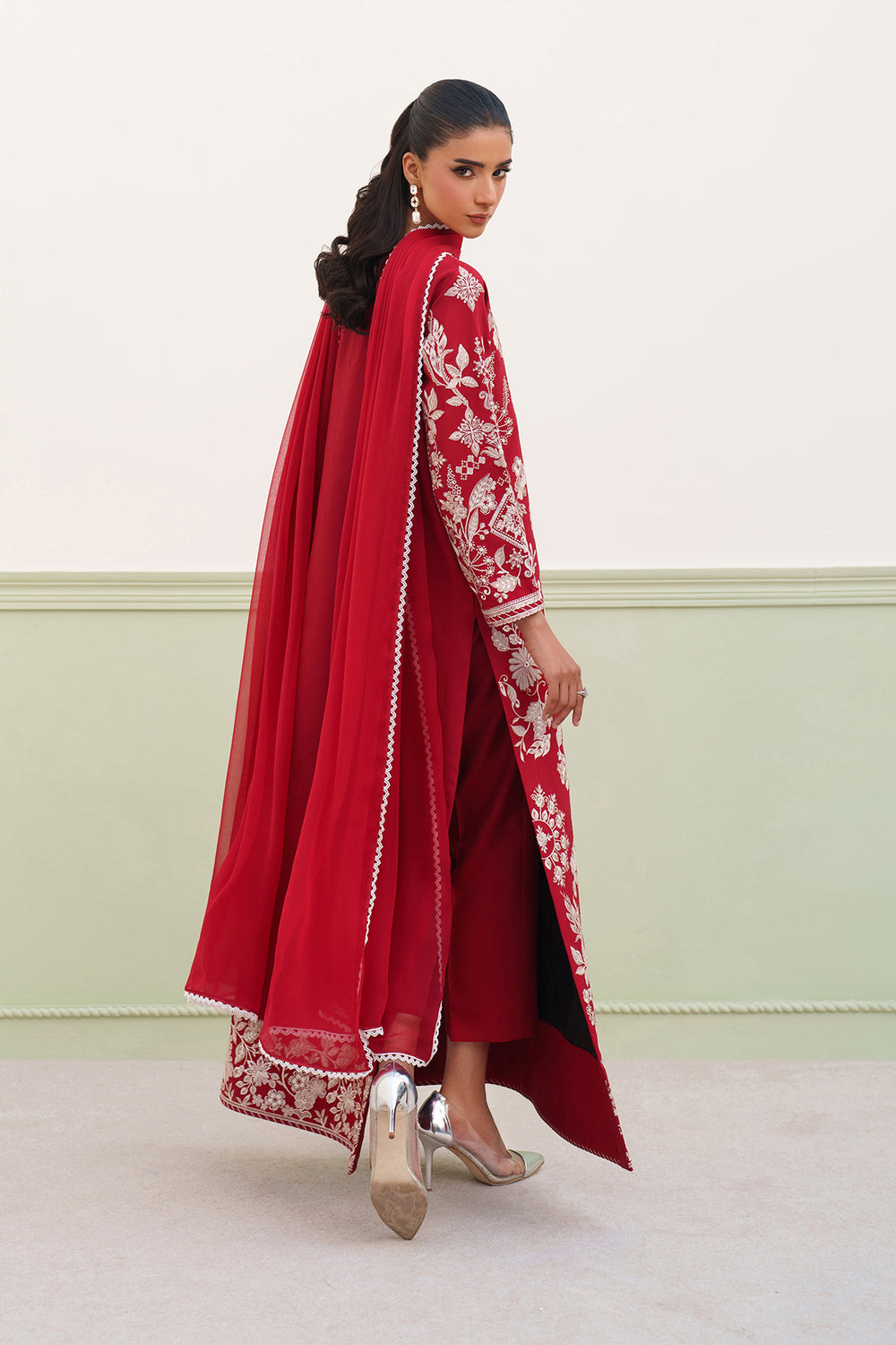 Baroque | Formals Collection | EMBROIDERED RAW SILK UF-4386, image 2