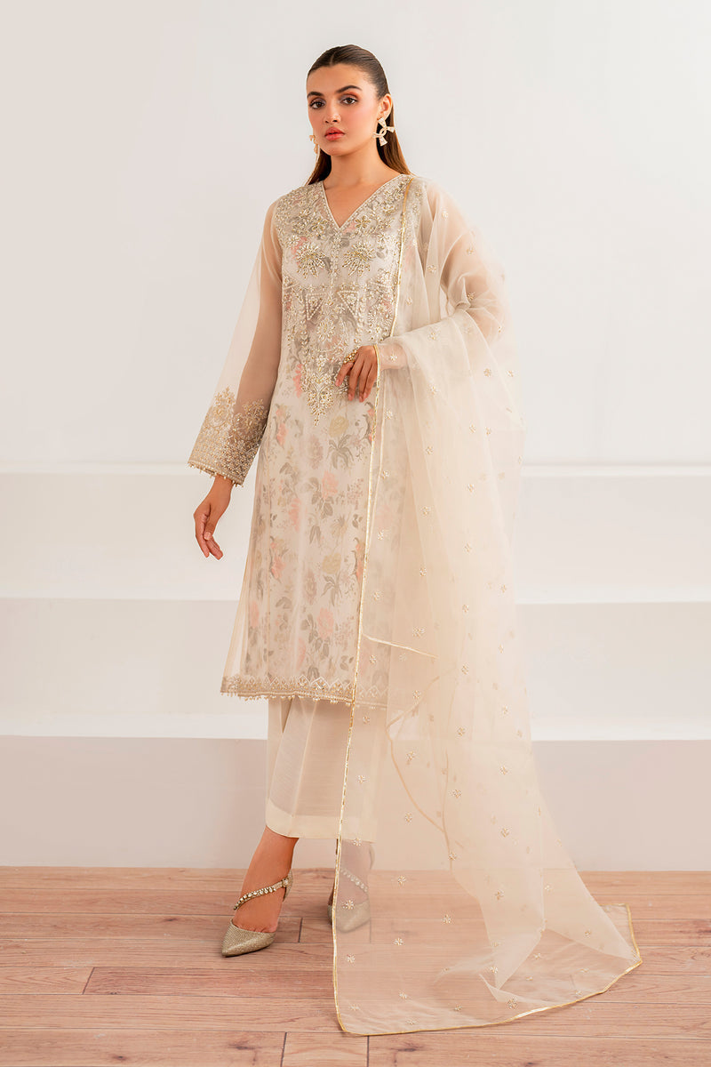 Baroque | Formal Collection | ORGANZA UF-699 -  Baroque Ladies Clothes - Original Designer Dress - House of Maryam