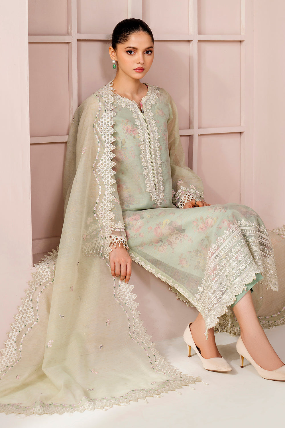 Baroque | Formals Collection | EMBROIDERED COTTON PATTI UF-4188, image 4