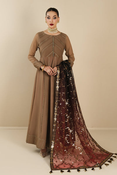 Alizeh | Formals Collection | Rose Beige Dress 3 piece - RTW1017 -  Alizeh Formal - Original Designer Dress - House of Maryam