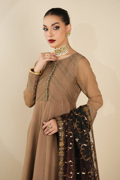 Alizeh | Formals Collection | Rose Beige Dress 3 piece - RTW1017 -  Alizeh Formal - Original Designer Dress - House of Maryam