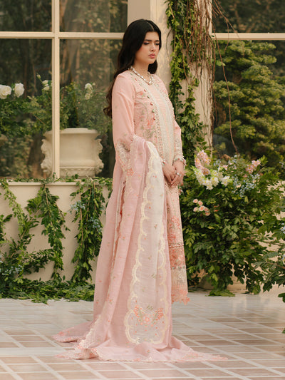 Bin Ilyas | Freesia Embroidered Lawn 25 | 101 - A -  Bin Ilyas Ladies Clothes - Original Designer Dress - House of Maryam