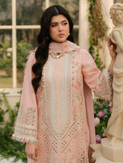 Bin Ilyas | Freesia Embroidered Lawn 25 | 101 - A -  Bin Ilyas Ladies Clothes - Original Designer Dress - House of Maryam
