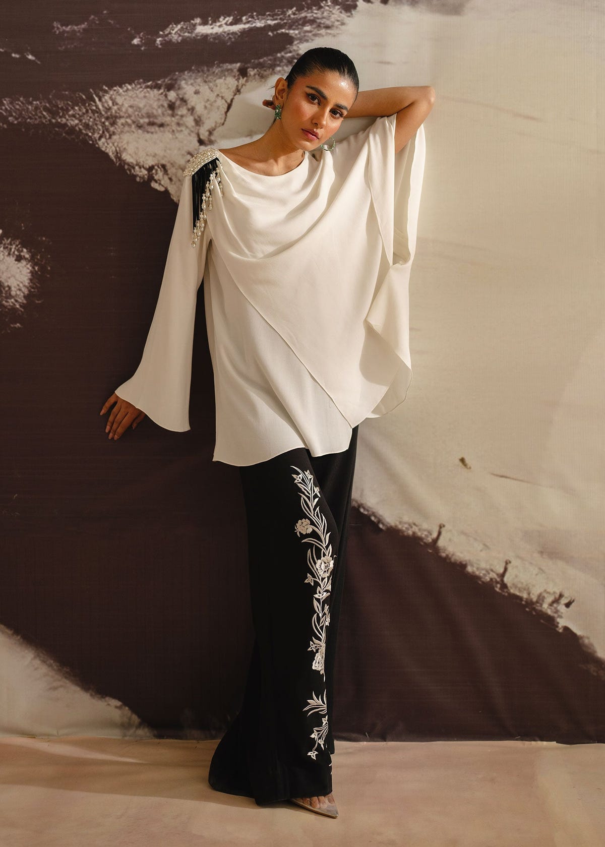 Mahgul | Eye of Cemal | Ivory Indulgence -  Mahgul Ladies Clothes - Original Designer Dress - House of Maryam