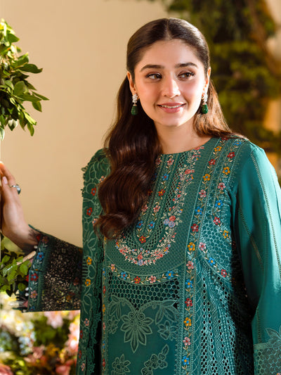 Bin Ilyas | Freesia Embroidered Lawn 25 | 102 - A -  Bin Ilyas Ladies Clothes - Original Designer Dress - House of Maryam