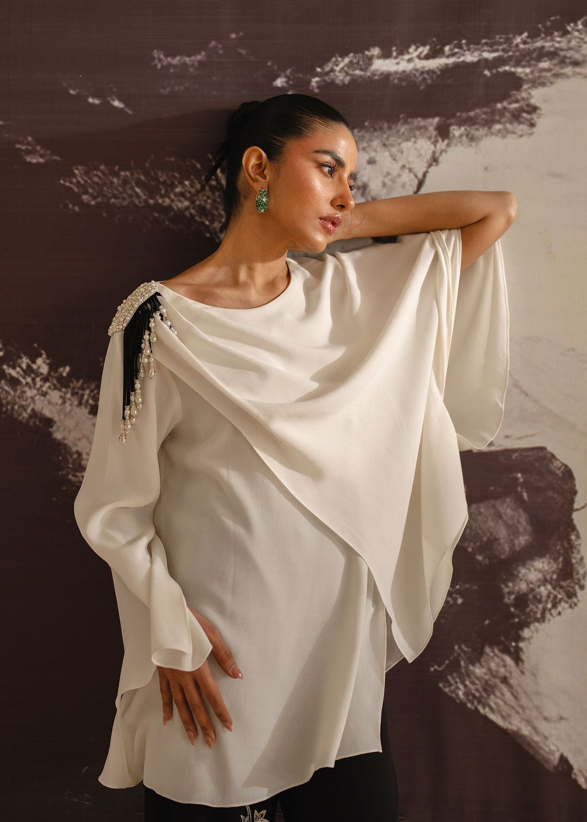 Mahgul | Eye of Cemal | Ivory Indulgence -  Mahgul Ladies Clothes - Original Designer Dress - House of Maryam