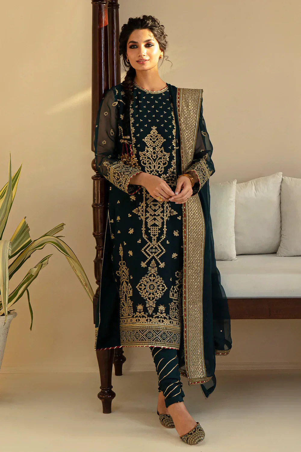 Baroque | Formals Collection | UF-393 -  Baroque Formal - Original Designer Dress - House of Maryam