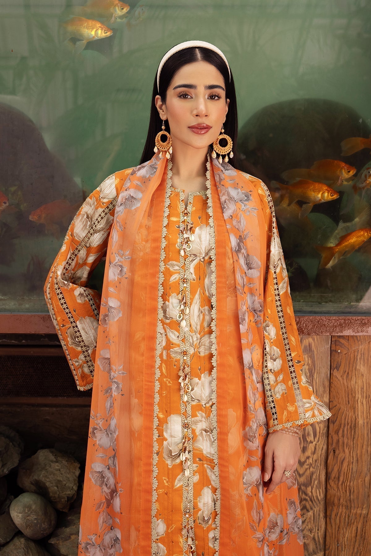 Alizeh | Sheen Lawn Prints 24 | SUNFLOWER