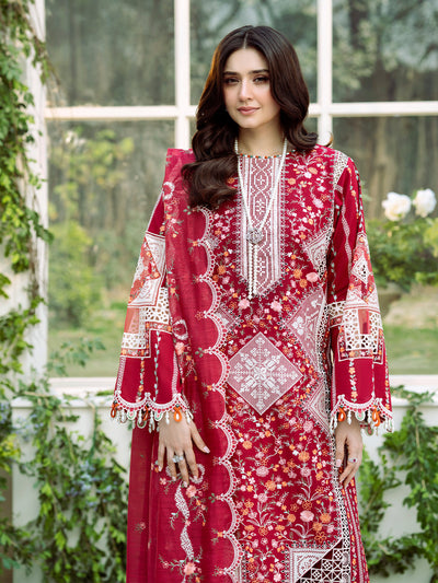 Bin Ilyas | Freesia Embroidered Lawn 25 | 103 - A -  Bin Ilyas Ladies Clothes - Original Designer Dress - House of Maryam