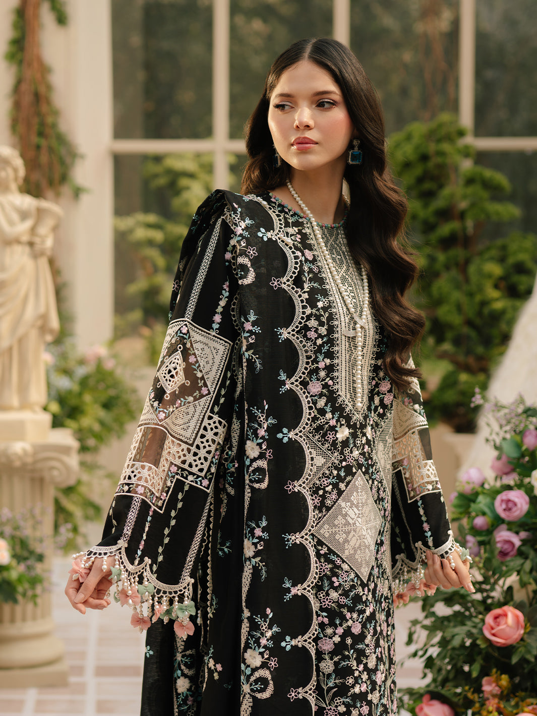 Bin Ilyas | Freesia Embroidered Lawn 25 | 103 - B -  Bin Ilyas Ladies Clothes - Original Designer Dress - House of Maryam