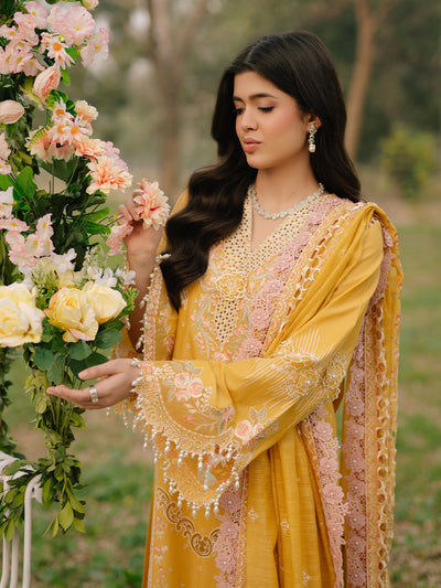 Bin Ilyas | Freesia Embroidered Lawn 25 | 104 - A -  Bin Ilyas Ladies Clothes - Original Designer Dress - House of Maryam