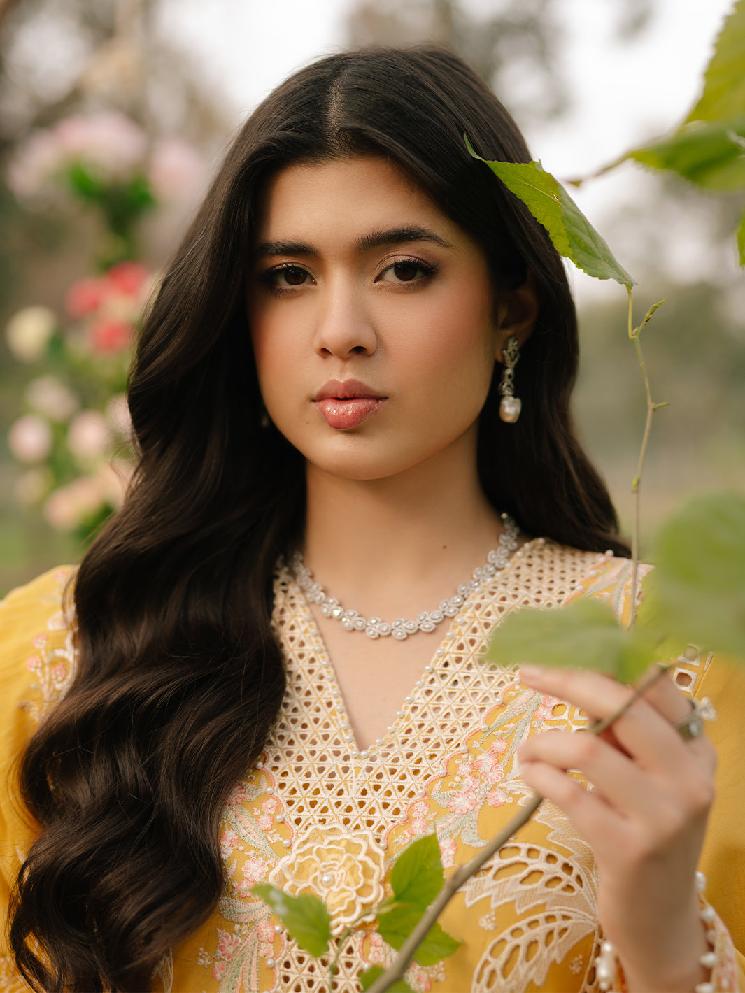 Bin Ilyas | Freesia Embroidered Lawn 25 | 104 - A -  Bin Ilyas Ladies Clothes - Original Designer Dress - House of Maryam