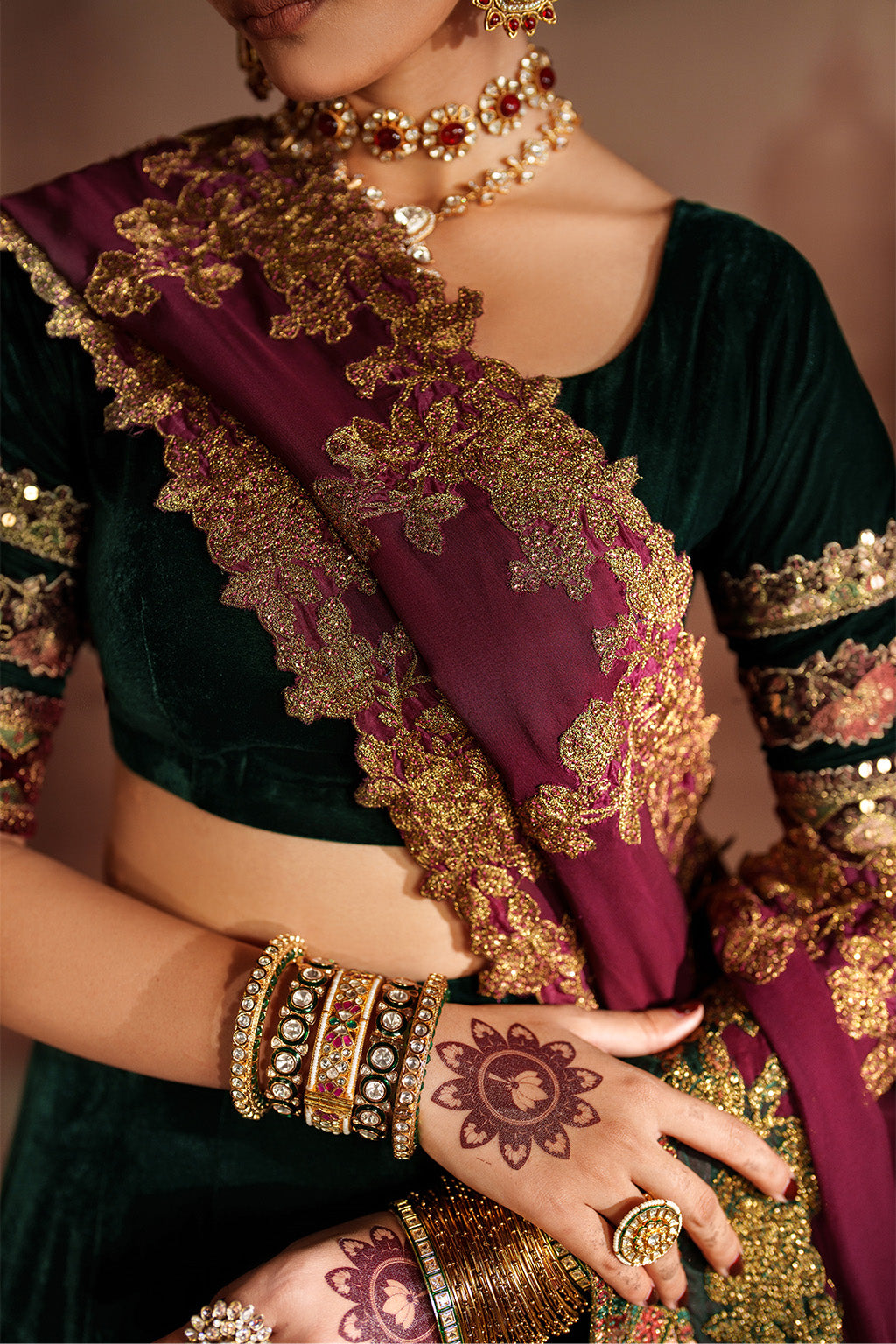 Iznik | Velvet 25 | IV-65 Embroidered Velvet, image 6