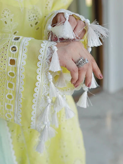 Faiza Faisal | Maya Luxury Lawn | Derya -  Faiza Faisal Luxury - Original Designer Dress - House of Maryam