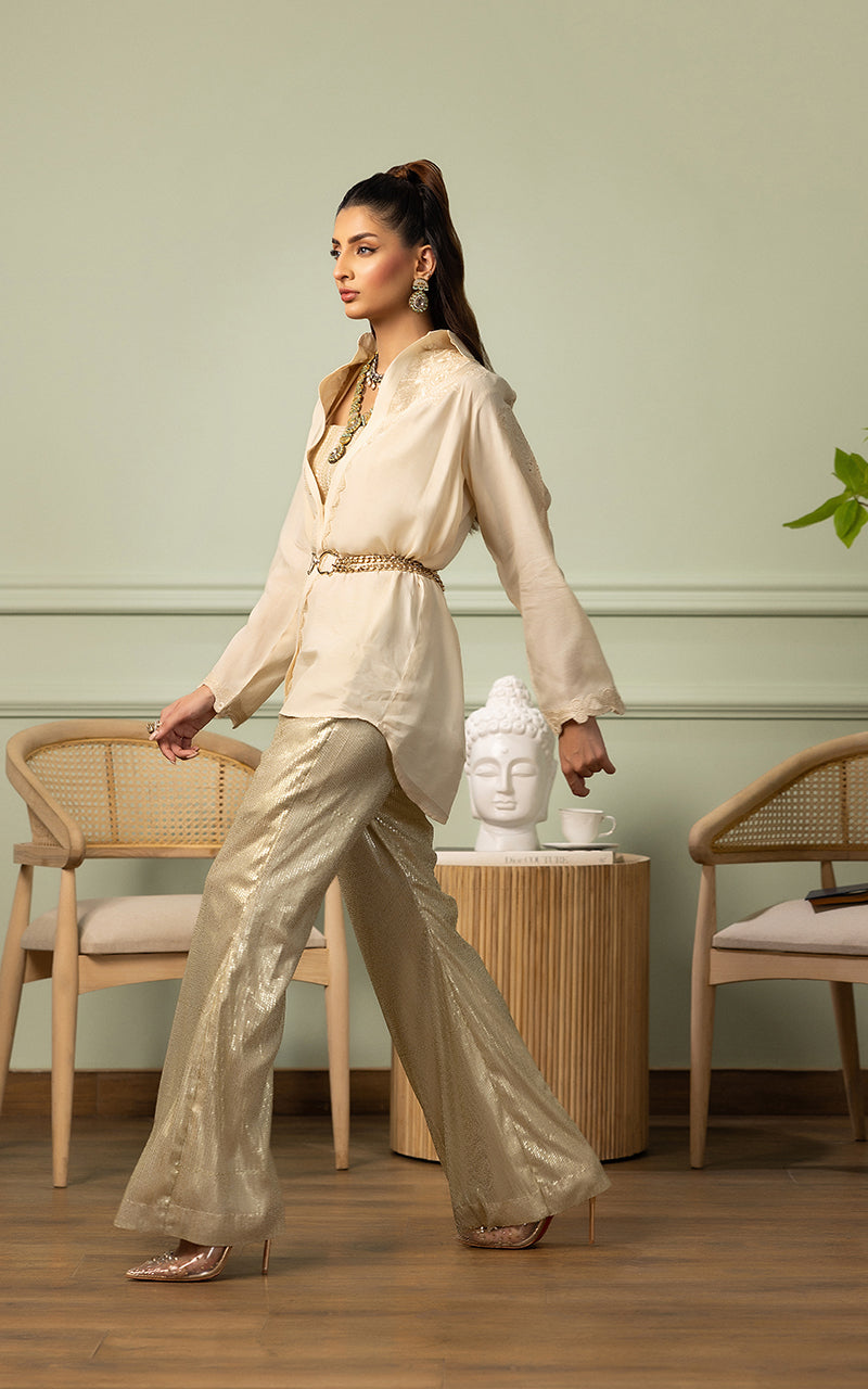 Threads and Motifs | Formal Dresses 25 | EMBROIDERED TOP WITH TUBE AND SEQUINS TROUSER -  Threads and Motifs Ladies Clothes - Original Designer Dress - House of Maryam