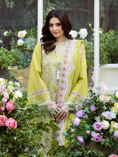 Bin Ilyas | Freesia Embroidered Lawn 25 | 105 - A -  Bin Ilyas Ladies Clothes - Original Designer Dress - House of Maryam