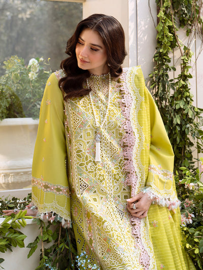 Bin Ilyas | Freesia Embroidered Lawn 25 | 105 - A -  Bin Ilyas Ladies Clothes - Original Designer Dress - House of Maryam