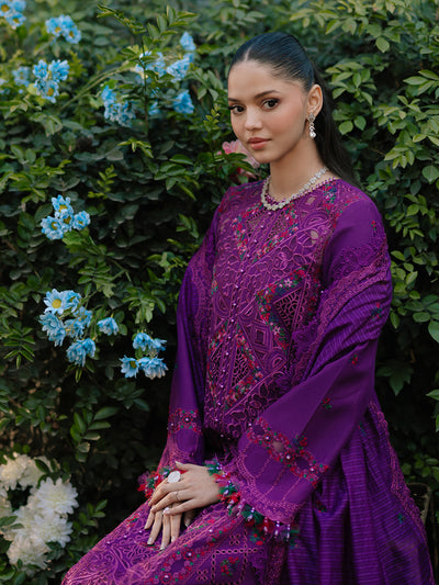 Bin Ilyas | Freesia Embroidered Lawn 25 | 105 - B -  Bin Ilyas Ladies Clothes - Original Designer Dress - House of Maryam