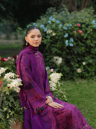 Bin Ilyas | Freesia Embroidered Lawn 25 | 105 - B -  Bin Ilyas Ladies Clothes - Original Designer Dress - House of Maryam