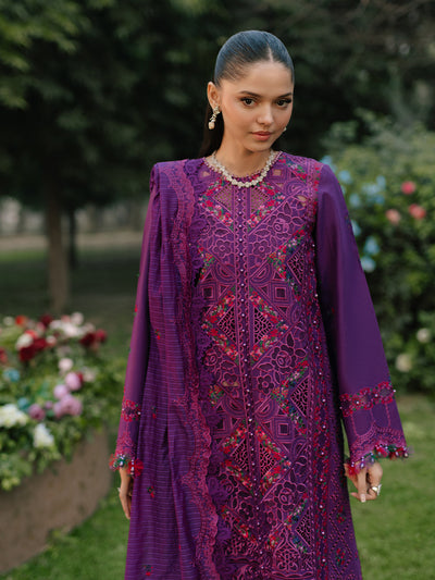 Bin Ilyas | Freesia Embroidered Lawn 25 | 105 - B -  Bin Ilyas Ladies Clothes - Original Designer Dress - House of Maryam