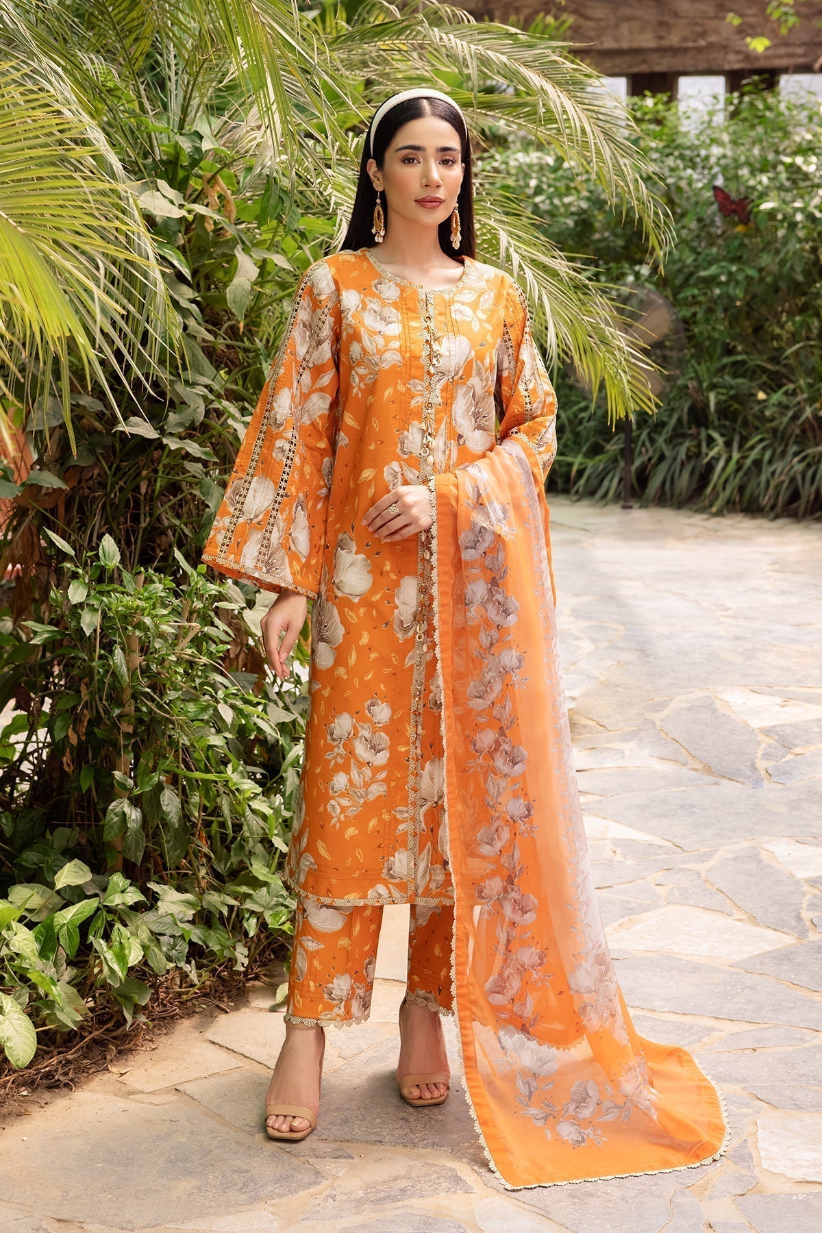 Alizeh | Sheen Lawn Prints 24 | SUNFLOWER -  Alizeh Casuals - Original Designer Dress - House of Maryam