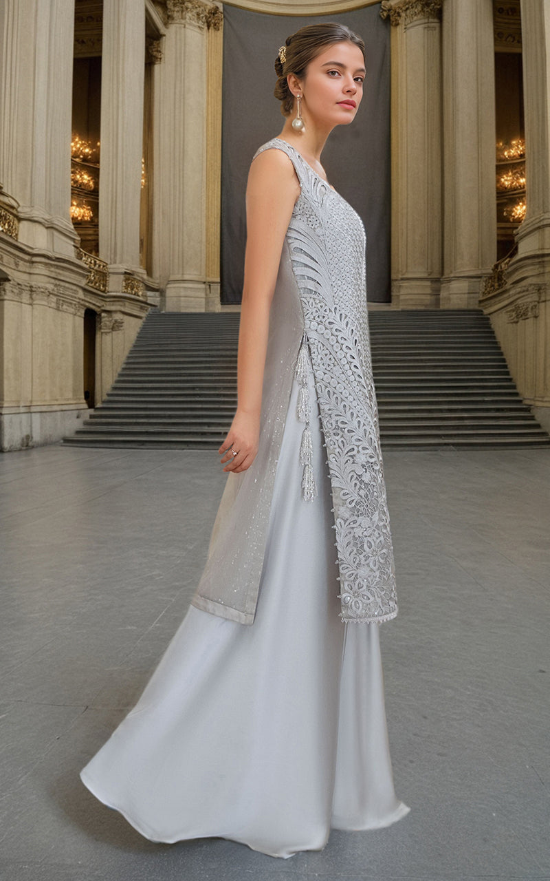 Threads and Motifs | Formal Dresses 25 | Embroidered Jacket With Skirt -  Threads and Motifs Ladies Clothes - Original Designer Dress - House of Maryam