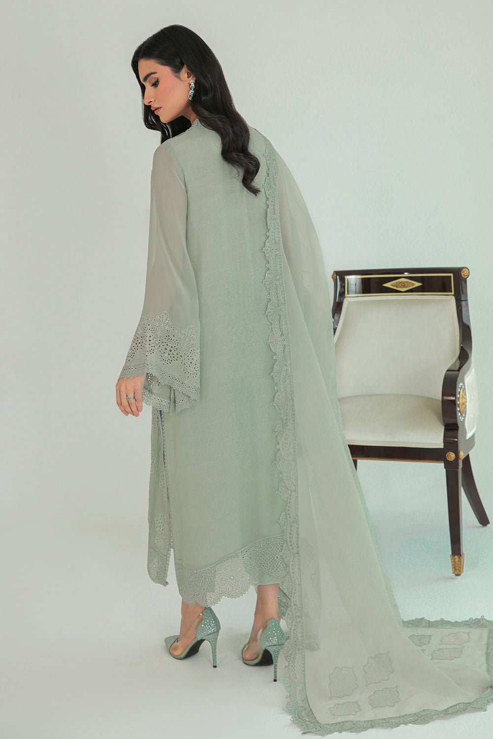 Baroque | Formals Collection | EMBROIDERED CHIFFON UF-234, image 2