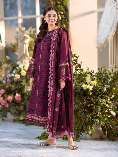 Bin Ilyas | Freesia Embroidered Lawn 25 | 106 - A -  Bin Ilyas Ladies Clothes - Original Designer Dress - House of Maryam