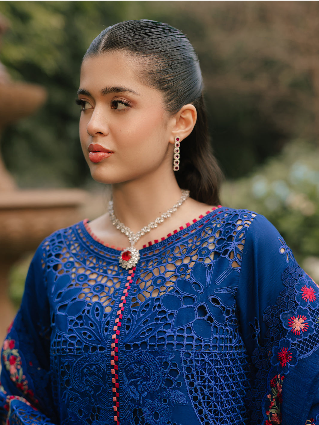 Bin Ilyas | Freesia Embroidered Lawn 25 | 106 - B -  Bin Ilyas Ladies Clothes - Original Designer Dress - House of Maryam