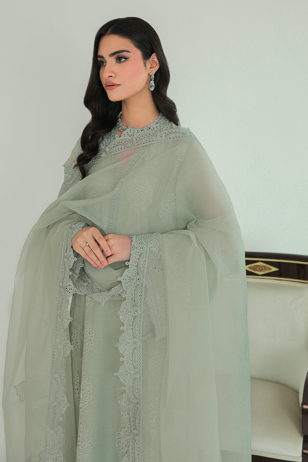 Baroque | Formals Collection | EMBROIDERED CHIFFON UF-234, image 3