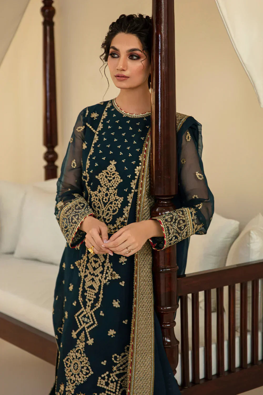 Baroque | Formals Collection | UF-393 by Designer Baroque - House of Maryam - Pakistani Designer Ethnic Wear in {{ shop.shopifyCountryName }}