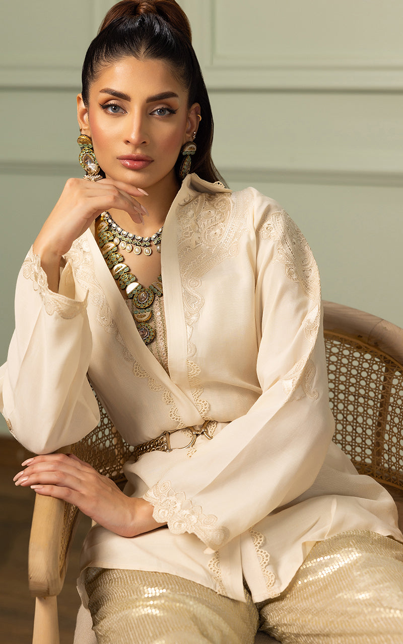 Threads and Motifs | Formal Dresses 25 | EMBROIDERED TOP WITH TUBE AND SEQUINS TROUSER -  Threads and Motifs Ladies Clothes - Original Designer Dress - House of Maryam