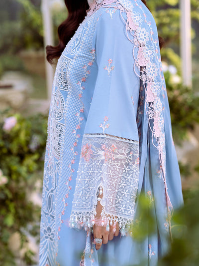 Bin Ilyas | Freesia Embroidered Lawn 25 | 107 - A -  Bin Ilyas Ladies Clothes - Original Designer Dress - House of Maryam