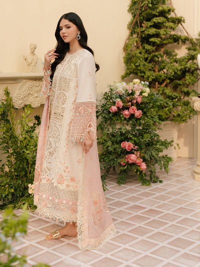 Bin Ilyas | Freesia Embroidered Lawn 25 | 107 - B -  Bin Ilyas Ladies Clothes - Original Designer Dress - House of Maryam