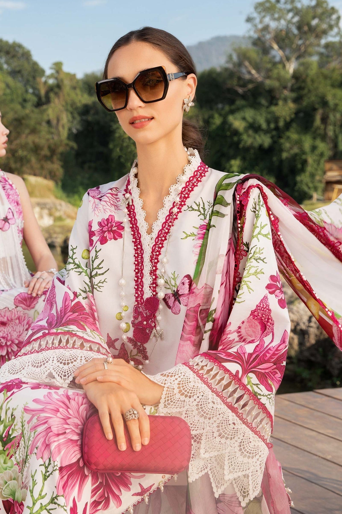 Maria B | M Prints 25 | MPT-2510-A -  Maria B Ladies Clothes - Original Designer Dress - House of Maryam