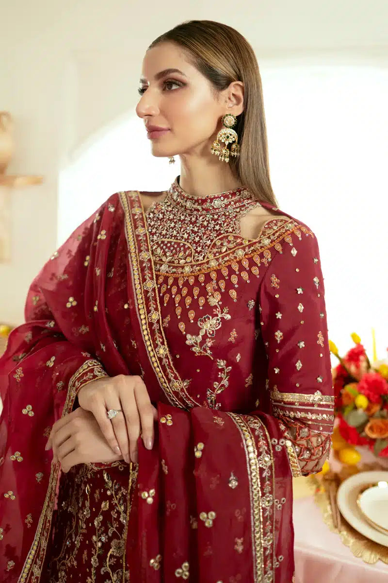 Qalamkar | Dilnaz Wedding Formals | DN-03 ZAINA by Designer Qalamkar - House of Maryam - Pakistani Designer Ethnic Wear in {{ shop.shopifyCountryName }}