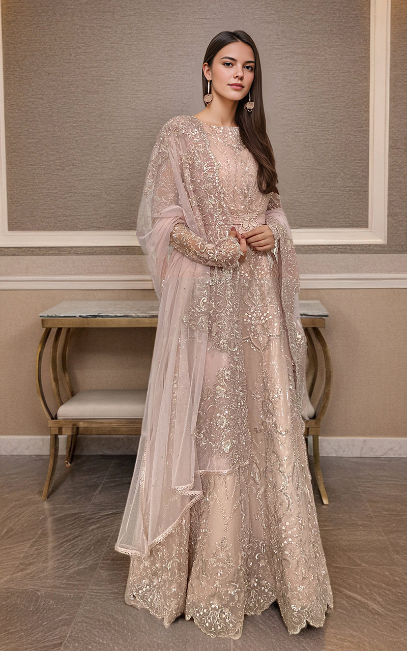 Threads and Motifs | Formal Dresses 25 | Net Embroidered Maxi -  Threads and Motifs Ladies Clothes - Original Designer Dress - House of Maryam