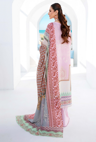 Humdum | Saira Bano Lawn 24 | D08 -  HumDum Casuals - Original Designer Dress - House of Maryam